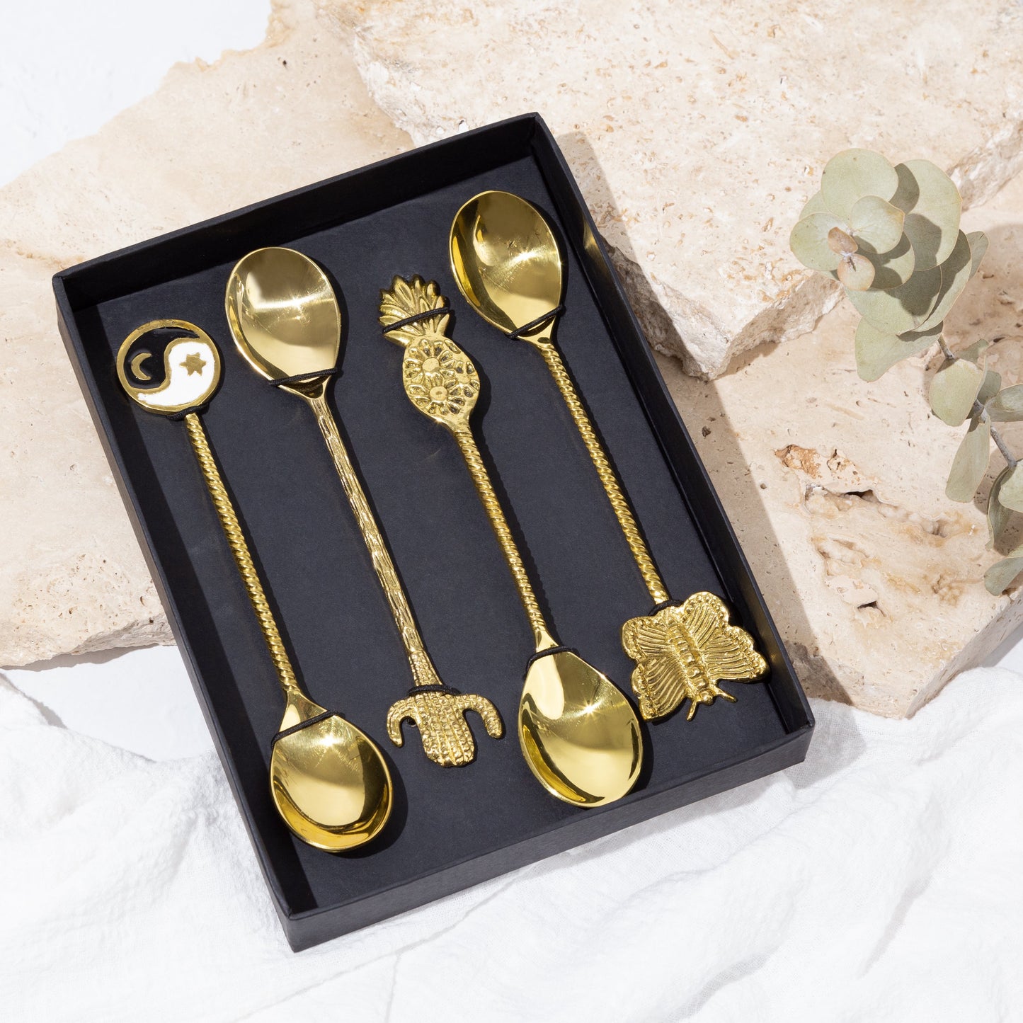 Assorted Brass Spoon Set