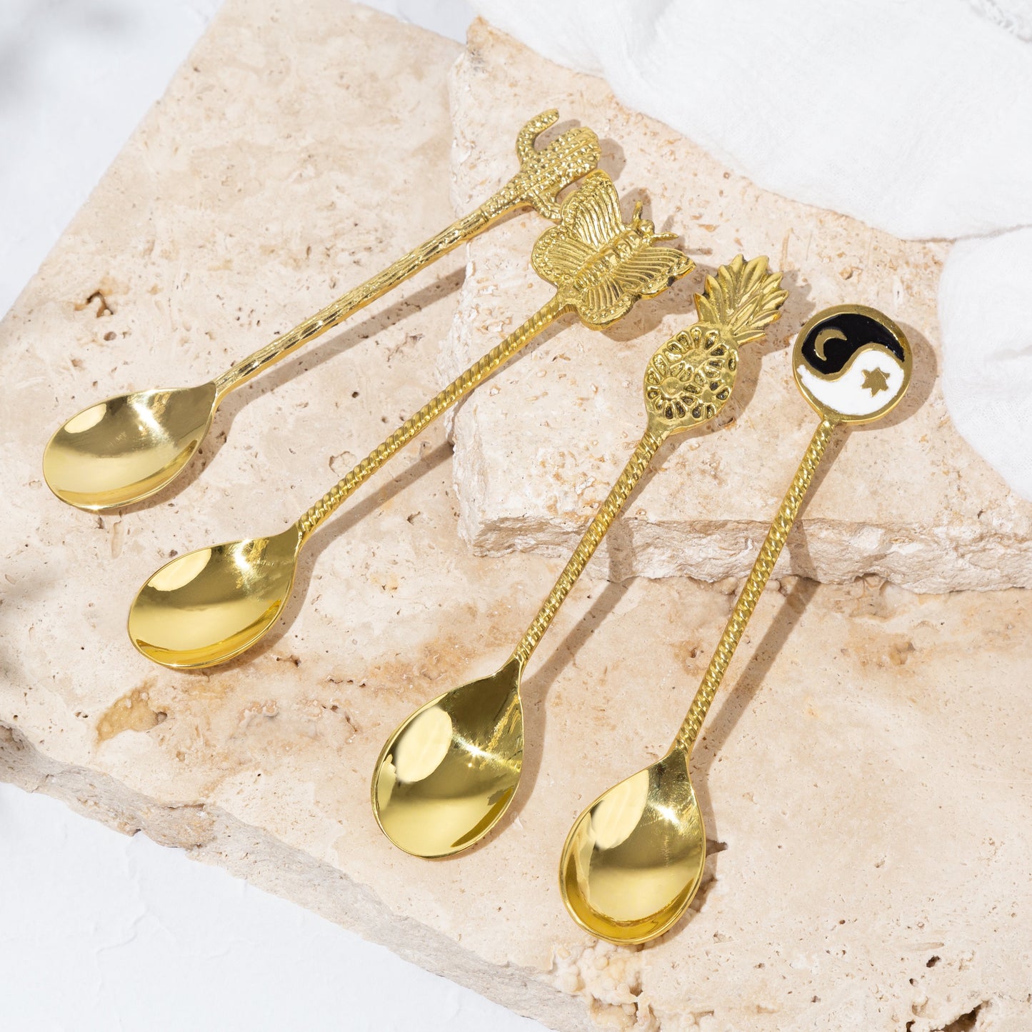 Assorted Brass Spoon Set